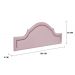 Cabeceira Queen Para Cama Box Provençal 160x60 Courino Rosa - Tachas Fumê
