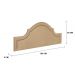 Cabeceira Queen Para Cama Box Provençal 160x60 Suede Bege - Tachas Fumê
