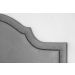 Cabeceira Queen Para Cama Box Provençal 160x60 Suede Cinza - Tachas Fumê