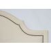 Cabeceira Queen Para Cama Box Provençal 160x60 Suede Off White - Tachas Fumê