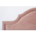 Cabeceira Queen Para Cama Box Provençal 160x60 Veludo Rosê - Tachas Prata