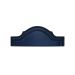 Cabeceira Queen Para Cama Box Provençal Dupla 160x60 Courino Azul - Tachas Fumê