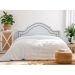Cabeceira Queen Para Cama Box Provençal Dupla 160x60 Courino Branco - Tachas Fumê