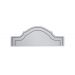 Cabeceira Queen Para Cama Box Provençal Dupla 160x60 Courino Branco - Tachas Fumê