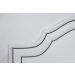 Cabeceira Queen Para Cama Box Provençal Dupla 160x60 Courino Branco - Tachas Fumê