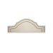 Cabeceira Queen Para Cama Box Provençal Dupla 160x60 Suede Off White - Tachas Fumê