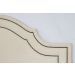 Cabeceira Queen Para Cama Box Provençal Dupla 160x60 Suede Off White - Tachas Fumê