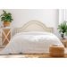 Cabeceira Queen Para Cama Box Provençal Dupla 160x60 Suede Off White - Tachas Prata