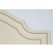 Cabeceira Queen Para Cama Box Provençal Dupla 160x60 Suede Off White - Tachas Prata