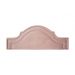 Cabeceira Queen Para Cama Box Provençal Dupla 160x60 Veludo Rosê - Tachas Prata
