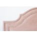 Cabeceira Queen Para Cama Box Provençal Dupla 160x60 Veludo Rosê - Tachas Prata