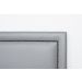Cabeceira Queen Reta Luxo 160x60 Courino Cinza - Tachas Fumê