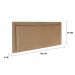 Cabeceira Queen Reta Luxo 160x60 Suede Bege - Tachas Fumê