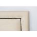 Cabeceira Queen Reta Luxo 160x60 Suede Off White - Tachas Fumê