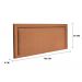 Cabeceira Queen Reta Luxo 160x60 Veludo Terracota - Tachas Fumê