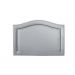 Cabeceira Solteiro Curva 90x60cm Courino Cinza - Tachas Fumê