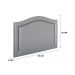 Cabeceira Solteiro Curva 90x60cm Courino Cinza - Tachas Fumê