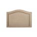 Cabeceira Solteiro Curva 90x60cm Suede Bege - Tachas Fumê