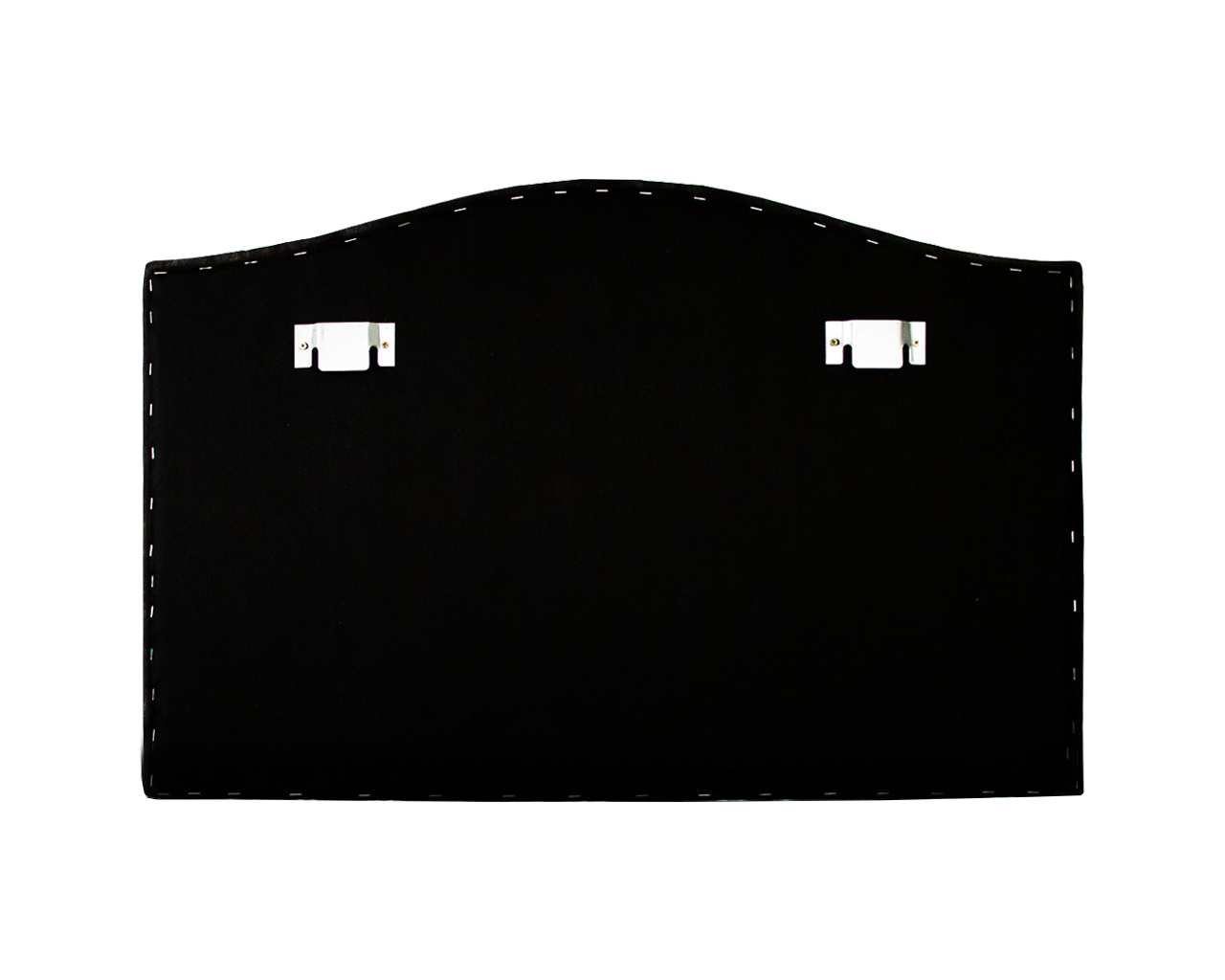 Cabeceira Solteiro Curva 90x60cm Suede Bege - Tachas Fumê