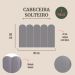 Cabeceira Solteiro Estofada Para Cama Box Kit 5 Placas Adesivas - Modelo Nuvem Courino Cinza