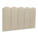 Cabeceira Solteiro Estofada Para Cama Box Kit 5 Placas Adesivas - Modelo Nuvem Linho Cru