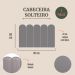 Cabeceira Solteiro Estofada Para Cama Box Kit 5 Placas Adesivas - Modelo Nuvem Suede Cinza