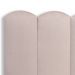 Cabeceira Solteiro Estofada Para Cama Box Kit 5 Placas Adesivas - Modelo Nuvem Suede Off White