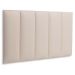 Cabeceira Solteiro Estofada Para Cama Box Kit 5 Placas Adesivas - Modelo Reta Courino Off White