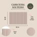 Cabeceira Solteiro Estofada Para Cama Box Kit 5 Placas Adesivas - Modelo Reta Courino Off White