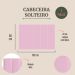 Cabeceira Solteiro Estofada Para Cama Box Kit 5 Placas Adesivas - Modelo Reta Courino Rosa