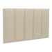Cabeceira Solteiro Estofada Para Cama Box Kit 5 Placas Adesivas - Modelo Reta Linho Cru