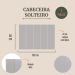 Cabeceira Solteiro Estofada Para Cama Box Kit 5 Placas Adesivas - Modelo Reta Linho Gelo