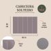 Cabeceira Solteiro Estofada Para Cama Box Kit 5 Placas Adesivas - Modelo Reta Suede Cinza