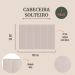 Cabeceira Solteiro Estofada Para Cama Box Kit 5 Placas Adesivas - Modelo Reta Suede Off White