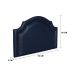Cabeceira Solteiro Provençal 90x60cm Courino Azul - Tachas Fumê