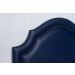 Cabeceira Solteiro Provençal 90x60cm Courino Azul - Tachas Fumê