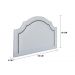 Cabeceira Solteiro Provençal 90x60cm Courino Branco - Tachas Fumê