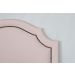 Cabeceira Solteiro Provençal 90x60cm Courino Rosa - Tachas Fumê