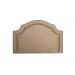 Cabeceira Solteiro Provençal 90x60cm Suede Bege - Tachas Fumê