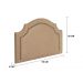 Cabeceira Solteiro Provençal 90x60cm Suede Bege - Tachas Fumê