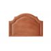 Cabeceira Solteiro Provençal 90x60cm Veludo Terracota - Tachas Fumê