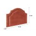 Cabeceira Solteiro Provençal 90x60cm Veludo Terracota - Tachas Fumê
