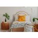 Cabeceira Solteiro Provençal Dupla 90x60 Courino Off White - Tachas Fumê