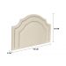 Cabeceira Solteiro Provençal Dupla 90x60 Suede Off White - Tachas Prata