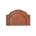 Cabeceira Solteiro Provençal Dupla 90x60 Veludo Terracota - Tachas Fumê