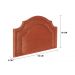 Cabeceira Solteiro Provençal Dupla 90x60 Veludo Terracota - Tachas Fumê
