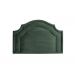 Cabeceira Solteiro Provençal Dupla 90x60 Veludo Verde - Tachas Fumê