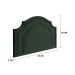 Cabeceira Solteiro Provençal Dupla 90x60 Veludo Verde - Tachas Fumê