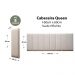 Placas Cabeceira Modulada Reta  Adesiva Queen Estofada 160cm x 60cm Kit 8 Placas - Suede Off White
