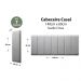 Placas Cabeceira Modulada Reta Adesiva Casal Estofada 140cm x 60cm Kit 7 Placas - Suede Cinza